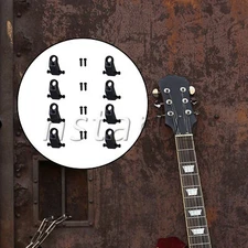 Metal String Tree Retainers for Electric Guitar Repairing Parts Set of 8 Black