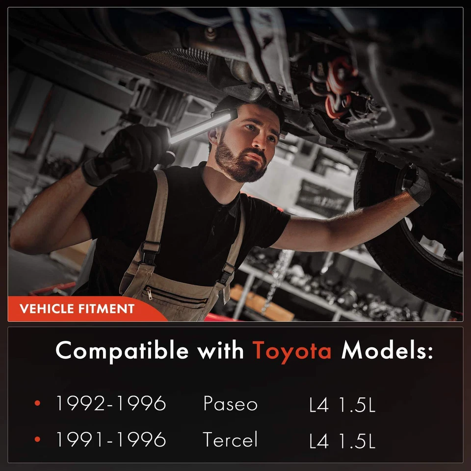 Tanque de combustible plateado de 11 galones para Toyota Tercel 1991-1996 Paseo 1992-1996 L4 1,5 L Foto 3 de 4