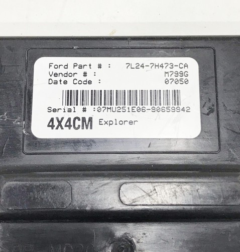 ✅ 07-10 Ford Explorer 4X4 Transfer Case Control Module OEM 7L24-7H473-CA - Picture 3 of 4