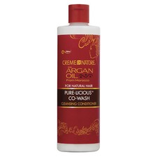 CREME OF NATURE ARGAN OIL PURE-LICIOUS CO-WASH CLEANSING CONDITIONER 12OZ