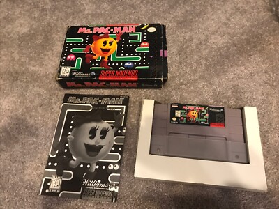 Ms. Pac-Man (Super Nintendo Entertainment System, 1996) Box Booklet, Game Dcover