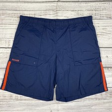 Nike Men's XL Blue Vintage 90's Silver Tag Swim Trunks Pockets Nylon Lined Y2K