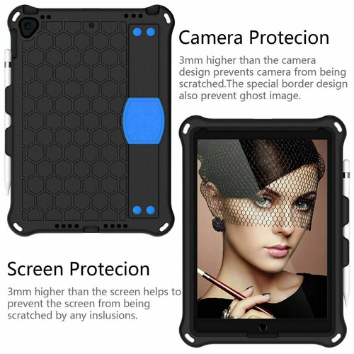 Stand Strap Cover Shockproof Rubber Case for iPad 10th 9 8 7 5 6 Mini 2022 Air 5 - Picture 29 of 76