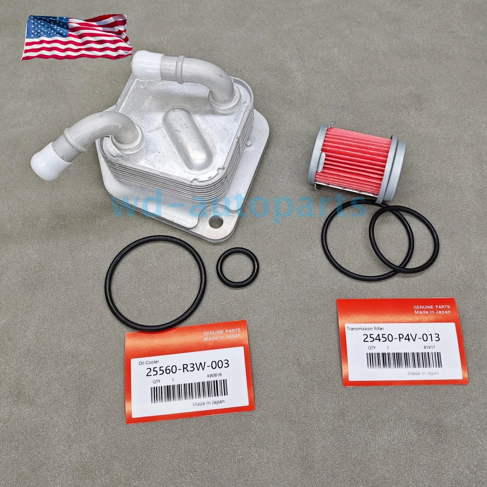 New CVTF Warmer Transmission Oil Cooler 25560-R3W-003 For Honda Civic 2014-2024 Foto 4 de 4