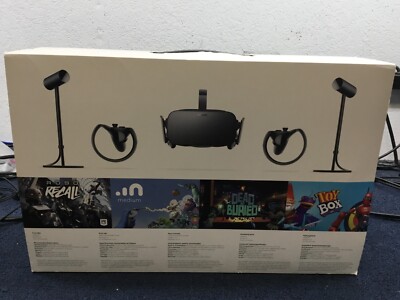 Used:Oculus Rift CV1 VR Virtual Reality Headset Full Set Black