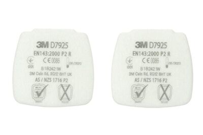 3M  Secure Click  Partikel-Einlegefilter D7925, P2 R Ersatzfilter 4 Stück