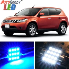 15 x Premium Blue LED Lights Interior Package Kit for Nissan Murano 03-08 + Tool