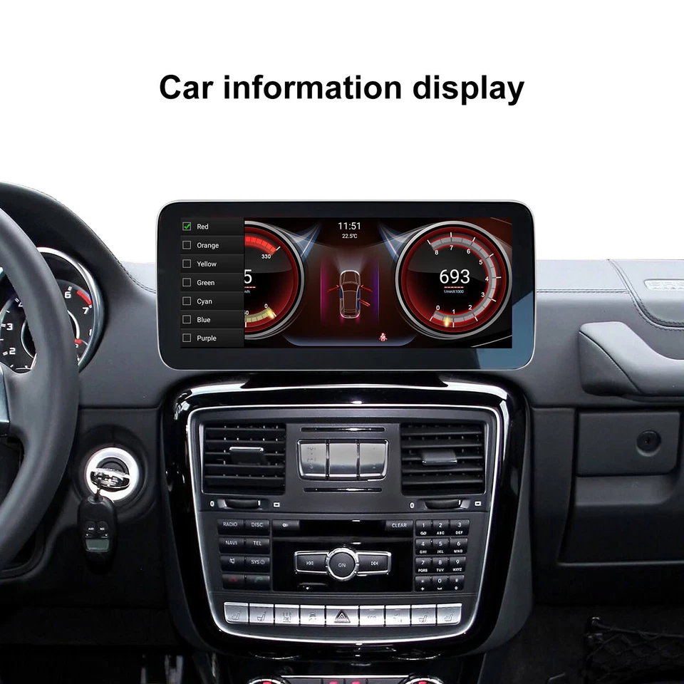 12.3" Android 13 Touch Screen CarPlay GPS For Mercedes G Class W467 G63 G65 256G - Bild 3 von 4