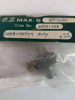 O S Engines Max 30R/C 35 Carburetor Body Only Airplane  Engine Part NOS HTF rare