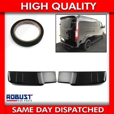 ROBUST CAR PARTS BARN DOOR BATMAN SPOILER PAINTED GLOSS BLACK FOR FORD TRANSIT CUSTOM (2012-2023)