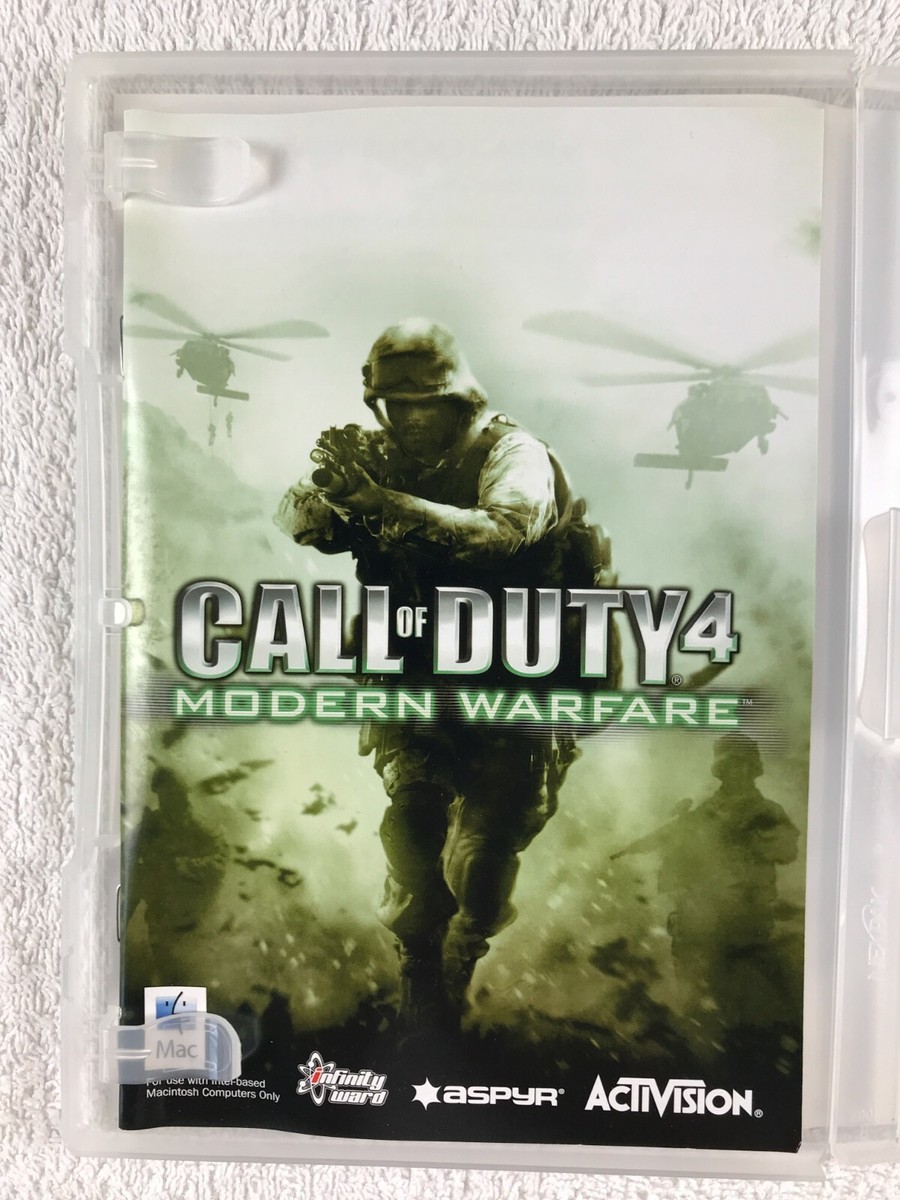 Call of Duty 4: Modern Warfare (Mac, 2007) Macintosh Complete  Activision