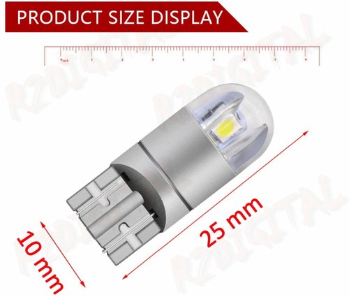 COPPIA LAMPADE LED T10 W5W 6000K BIANCO 3030 SMD TUNING POSIZIONE AUTO TARGA - 第 4/4 張圖片