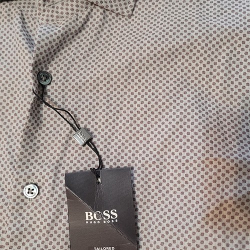 Hugo Boss T-Randolph Men Long Sleeve Shirt Slim Fit Size XL (23.5x31x27") NWT - Picture 9 of 19