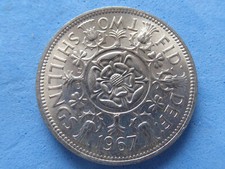 Great Britain Elizabeth Florin 2 Shillings 1967 Bright High Grade &pound;1.50 (Box.33