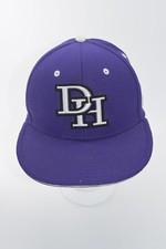 MLB Elite Series DH Baseball Cap Hat S/M BL2250C Royal Purple Flex Fitted Style
