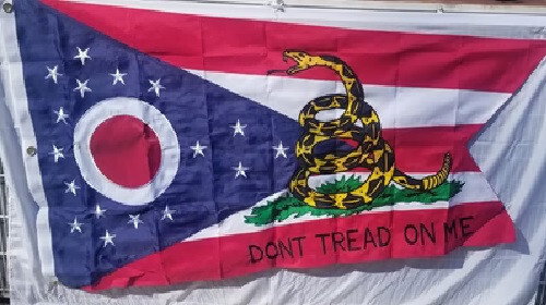 Bandiera Gadsden 3x5 Piedi Non Calpestarmi Sonaglio Giallo All - Foto 2