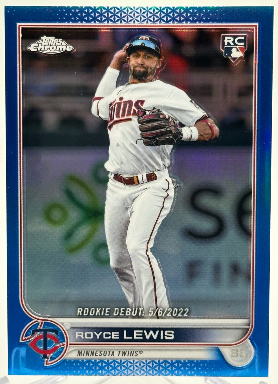 Royce Lewis 2022 Topps Chrome Update Rookie Debut Blue Refractor /199 RC HOT