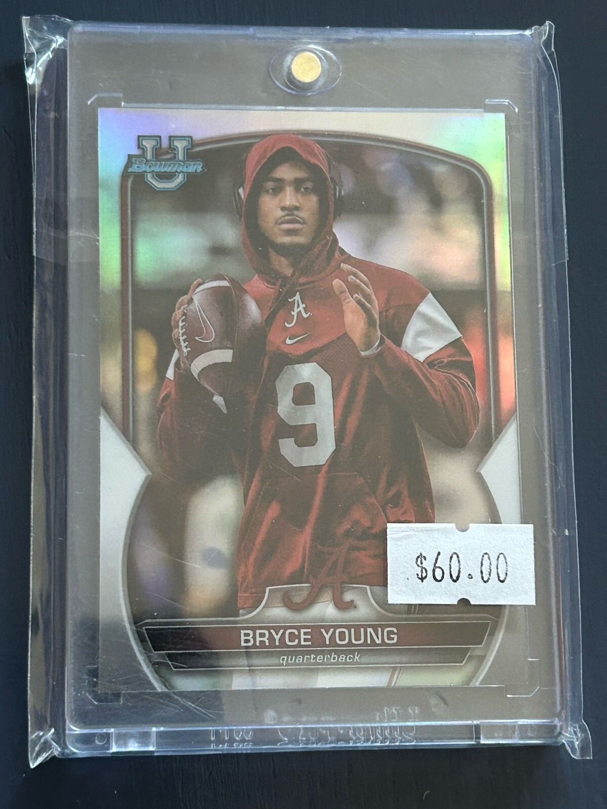 Bryce Young 2022 Bowman Chrome University Image Variation #1 SP Alabama/Carolina