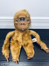 Vintage Russ Berrie Rutherford III Plush Monkey Doll Stuffed Animal Sucks Thumb