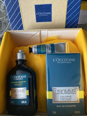 L´occitane EAU DE CEDRAT Gift Set 3 PC Men Set limited edition