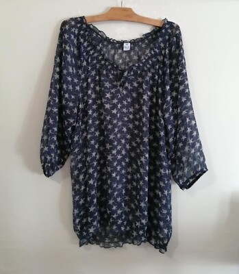 Bluse marineblau Polyester ungefüttert Gr.48 M&S Mode (2505060)