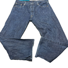 Vintage Levi's Jeans 501 Mens 40x32 Blue Dark Wash Straight Leg Button Fly