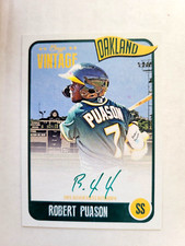 2020 Robert Puason RC Onyx Premium on card GREEN INK Auto /50 LIMITED EDITION
