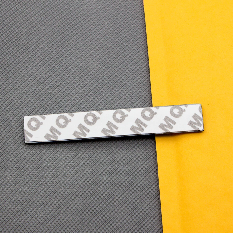 Black & White Metal Supercharged Rear Trunk Emblem V6 V8 Sport Car Fender Badge - Image 3 of 4