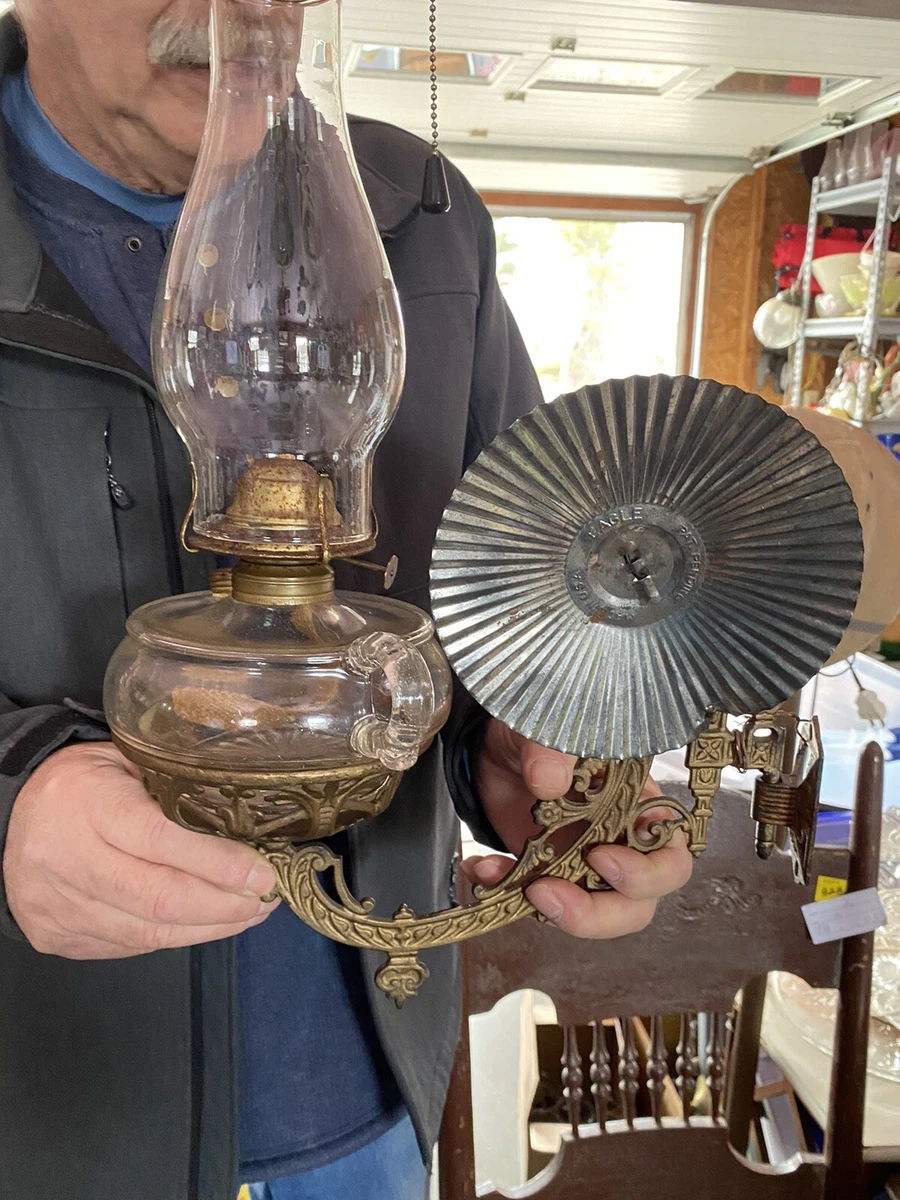 Antique oil lamp reflector online