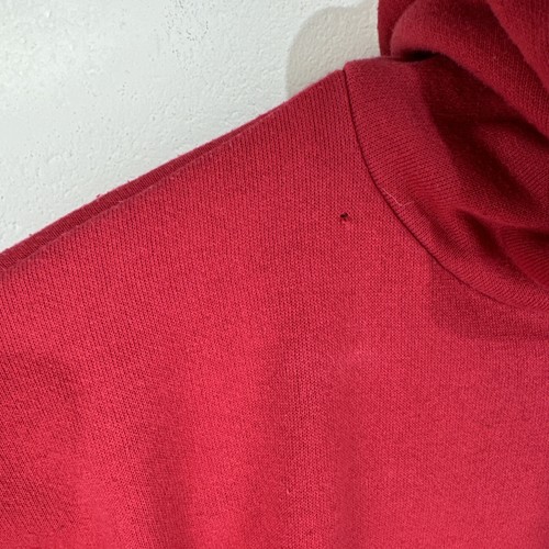 Vintage 90’s Marlboro Logo Red Drawstring Hoodie Sweatshirt Large Made in USA - 第 4/23 張圖片