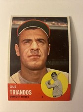 1963 Topps Baseball Gus Triandos Detroit Tigers Card #475