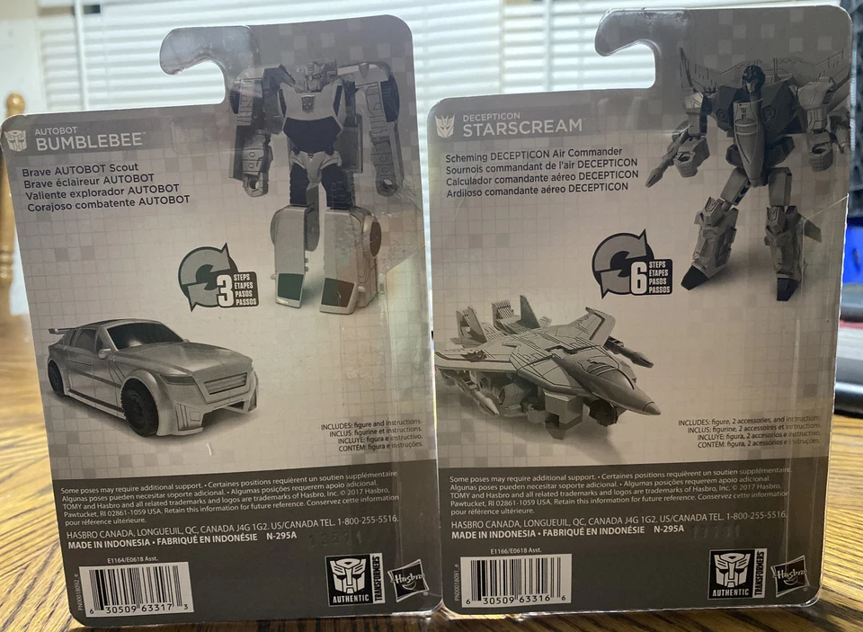 2 Nuevo en Paquete Transformers Decepticon Starscream Air Command y Autobot Scout Bumblebee Foto 4 de 4