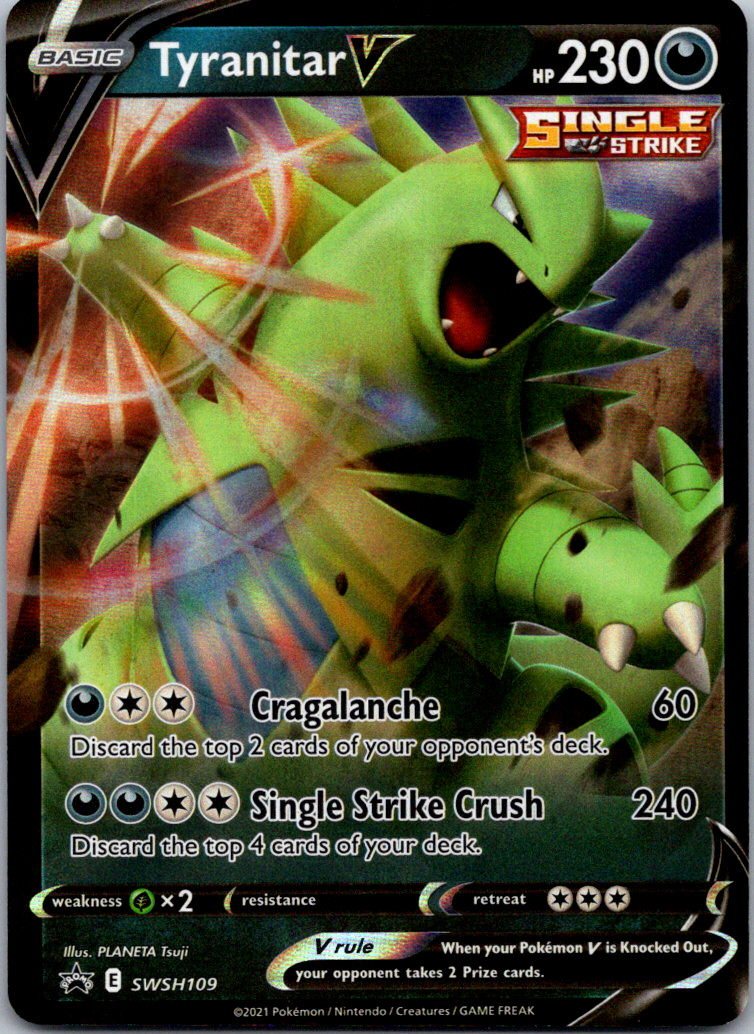 Tyranitar V SWSH109 Sword & Shield Black Star Promo Cards Pokemon NM Ultra Rare