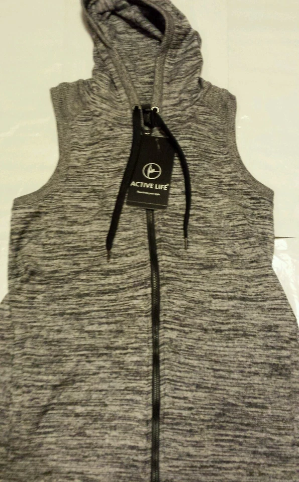 NEW Active Life Women's Athleisure Full Zip Hooded Vest Size Small $78 Retail - Image 3 of 4