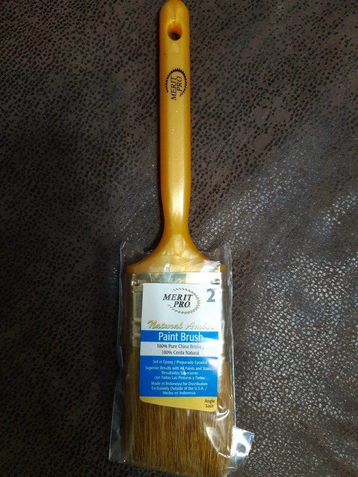 Lote de 12 pinceles Merit Pro 2" marco angular 100 % cerdas de China pura 04320 Foto 2 de 2