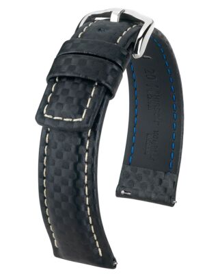 Watch Strap Watch Band Deer Carbon BLACK 18, 20, 22, 24mm with Quick Release