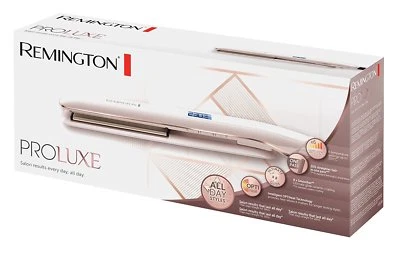 Remington Rose Gold Hair Straighteners ProLuxe Women's Ceramic OptiHeat S9100