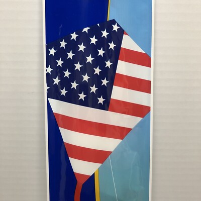 USA Flag Kite 22.6 Inch Tall with Handle Line & Ring by Fun Kite x1