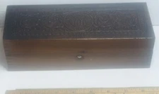 Antique Wheeler & Wilson Sewing Machine Embossed Oak Accessories Lined Dove Box