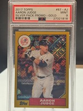 2017 Topps Silver Pack 1987  Aaron Judge /50 gold refractor 