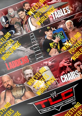 681 WWE TABLES LADDERS CHAIRS TLC 2012 PPV PLE QUALITY A4 A3