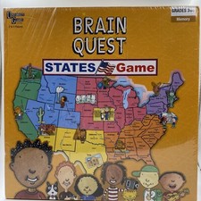 EUC University Games "Brain Quest" States Memory Board Game for Grades 3 to 6
