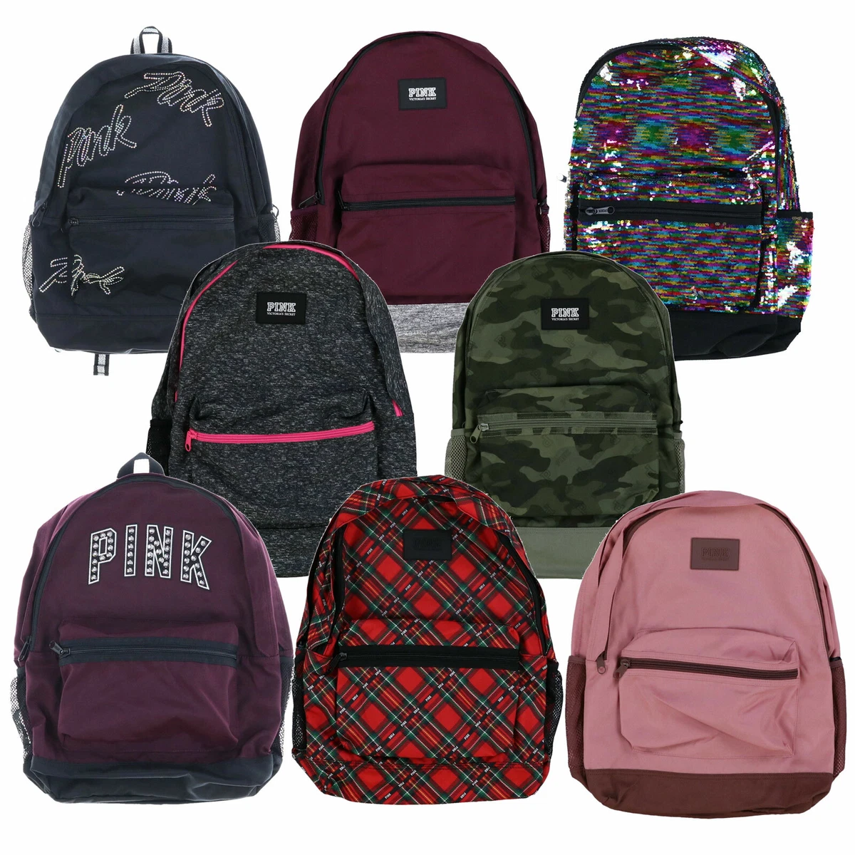 Pink backpack sales red