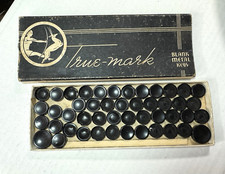 True Mark Blank Metal Typewriter Keys, Black, Original Box, 47 keys, 2 sizes thumbnail