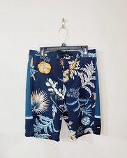 VANS Navy Blue Hawaiian Print Swim Board Shorts Boys Size 28/16