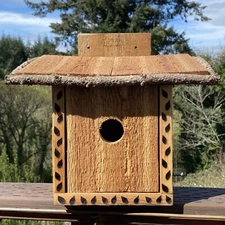 Handmade Cedar Birdhouse by Old Pacific Woodshop