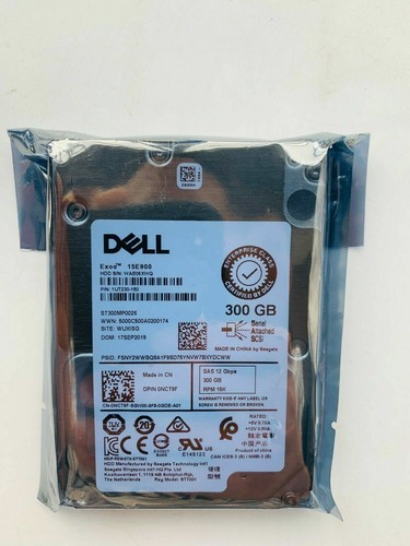 New Dell NCT9F 300GB 0NCT9F 15K 2.5" 12Gb/s SAS HDD Hard Drive ST300MP0026 - Picture 3 of 3