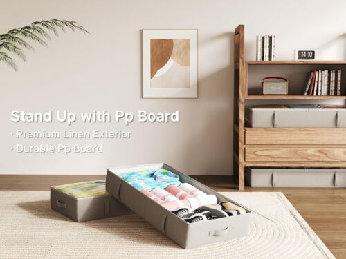 Space-Saving Underbed Storage Bins - 8” Storage Solution for Clever Organization - Picture 5 of 9