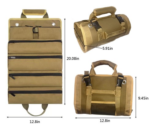 Schwerlast Roll Up Organizer mit 6 Werkzeugtaschen für Motorrad und LKW - Bild 5 von 5