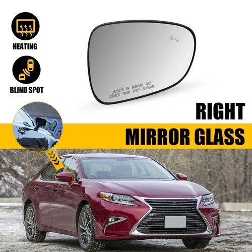 RH Side Mirror Glass Heating Plate Convex Rearview For Lexus IS250 IS350 15-20